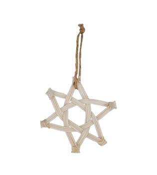 Hanger star bamboo 14x1x14cm
