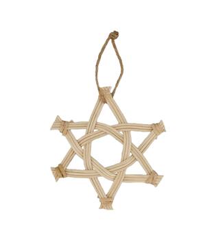 Hanger star bamboo 14x1x14cm