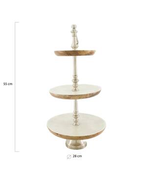 Etagiere mango wood 28x28x55cm KD - Natural