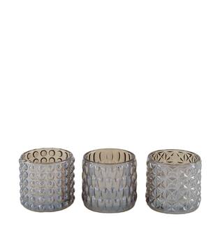 Tealight holder glass 7x7x6.8cm A/3