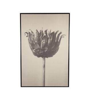 Wall art flower linen 78x3.5x118cm
