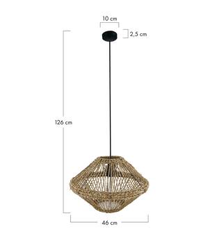 Ceiling light paper rope 46x46x26cm