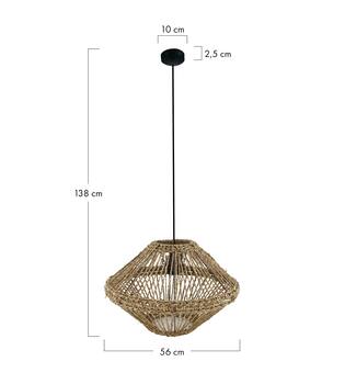 Ceiling light paper rope 56x56x38cm