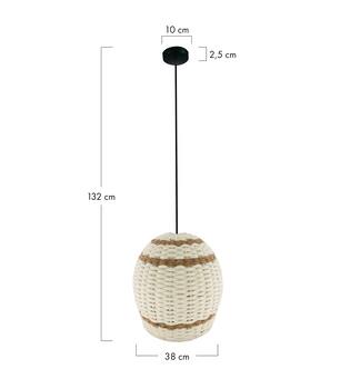 Ceiling light cotton 38x38x32cm