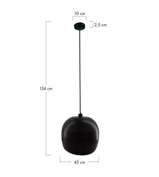 Ceiling light metal 42x42x34cm