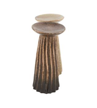 Pillar candle holder ceramic 9.9x9.9x21cm C/2