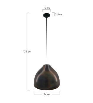 Ceiling light metal 34x34x25cm