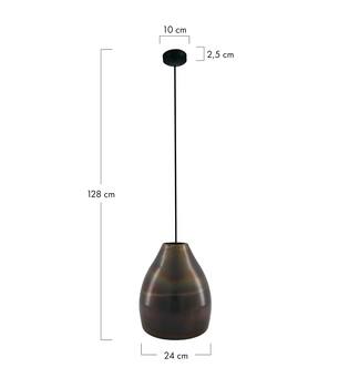 Ceiling light metal 24x24x28cm