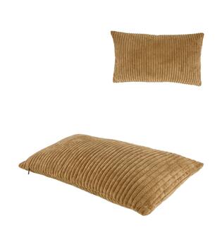 Cushion ribbed polyester 30x50x8cm