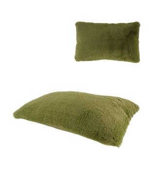 Cushion fur polyester 30x50x8cm