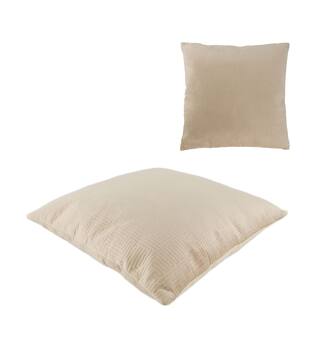 Cushion velvet polyester 45x45x8cm