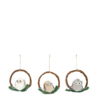 Hanger owl plywood 20x6x20cm C3 - Multi