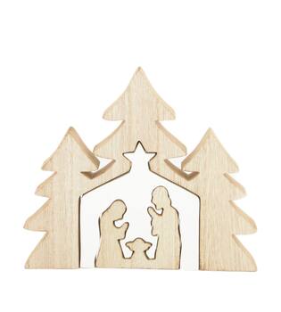 Figurine mdf 24x2x20.5cm - Natural