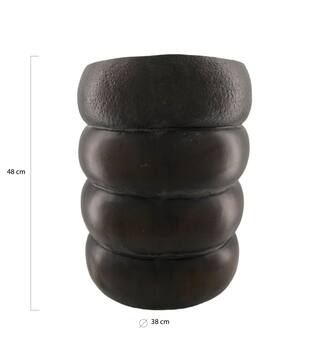 Side table round magnesium 38x38x48cm - Brown
