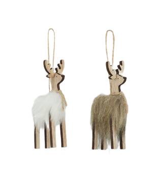 Hanger deer wood 6x2.5x12cm C/2