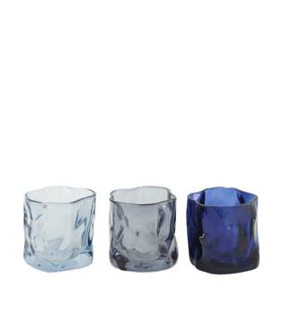 Tealight holder glass 8x8x7.5cm C/3