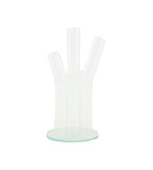 Vase glass 10x6.5x20.5cm