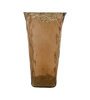 Vase recycled glass 20x20x40cm