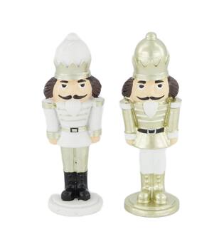 Nutcracker polyresin 4x3x11cm C2 - White