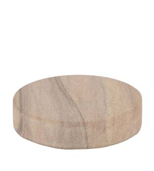 Coaster round sand stone 9x9x2cm