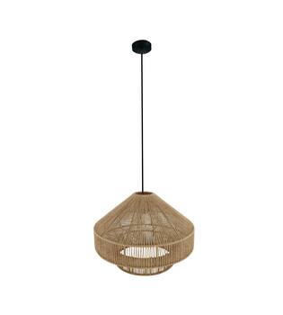 Ceiling light jute 41x41x28cm - Natural