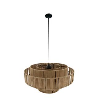 Ceiling light jute 50x50x26cm - Natural