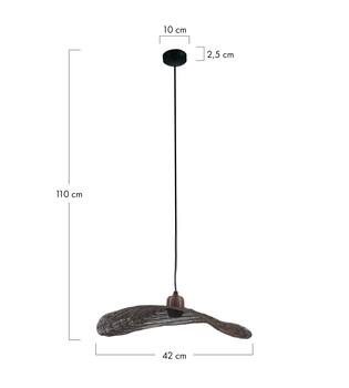 Ceiling light metal 42x42x6cm