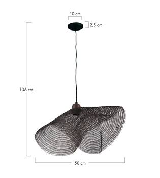 Ceiling light metal 58x58x6cm