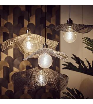 Ceiling light metal 58x58x6cm - Gold