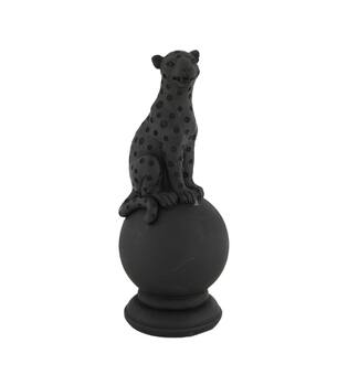Figurine animal polyresin 8x8x21cm - Black