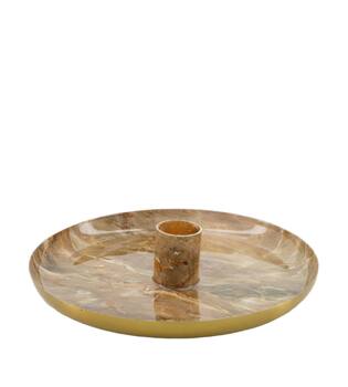Dinnercandle holder metal 15x15x3cm