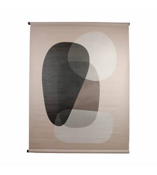 Wall art abstract mat linen with hanger 117x3x147cm
