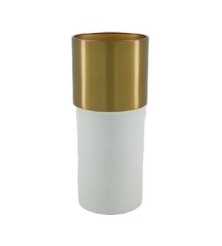 Vase metal 11x9.5x25.5cm