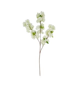 Branch cherry blossom artificial 105x40x10cm - White