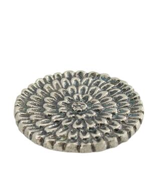 Coaster flower aluminium 9x9x3cm 4pc