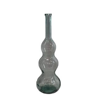 Bottle recycled glass 33x33x100cm - Transparent