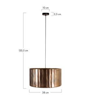 Ceiling light metal 38x38x20.5cm