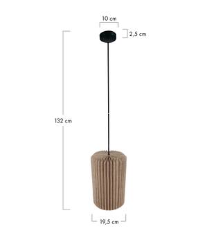 Ceiling light paper 19.5x19.5x32cm
