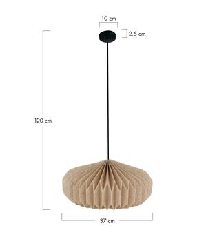 Ceiling light paper 37x37x20cm