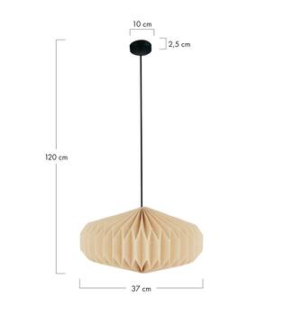 Ceiling light paper 37x37x20cm