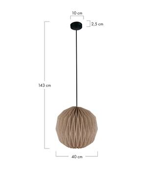 Ceiling light paper 40x40x43cm