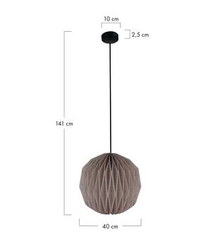 Ceiling light paper 40x40x41cm