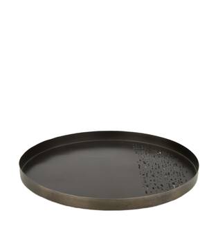 Tray round metal 22x22x1.5cm