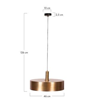 Ceiling light round metal 46x46x26cm