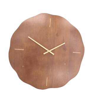Clock mango wood 66x5x66cm