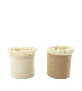 Tealight holder fabric 8x8x8cm C/2