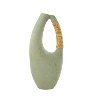 Vase paper mache 19x7x45cm - Grey