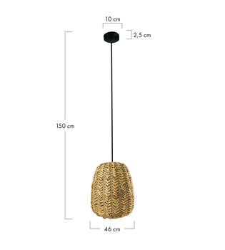 Ceiling light waterhyacinth 46x46x50cm
