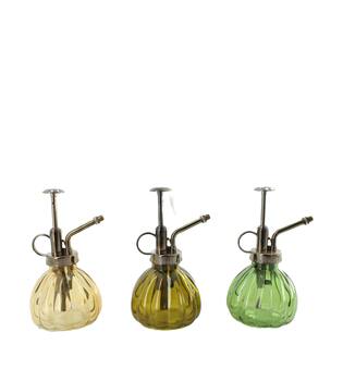 Plant sprayer glass 8.5x8.5x16.5cm  - Green