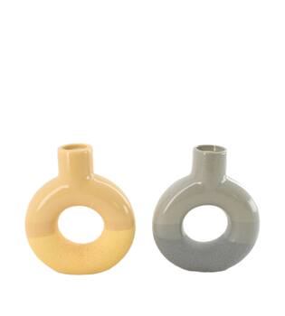 Vase ceramic 12.9x3.9x15cm C/2